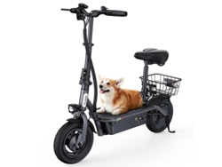 Patinete Eléctrico Iscooter F3, motor 1000w, batería 48v 13ah, velocidad máxima 45 km/h, autonomía 60 km, neumáticos neumáticos 10", con asiento y cesta trasera.
