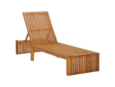 MAISON EXCLUSIVE Tumbona de madera maciza de acacia