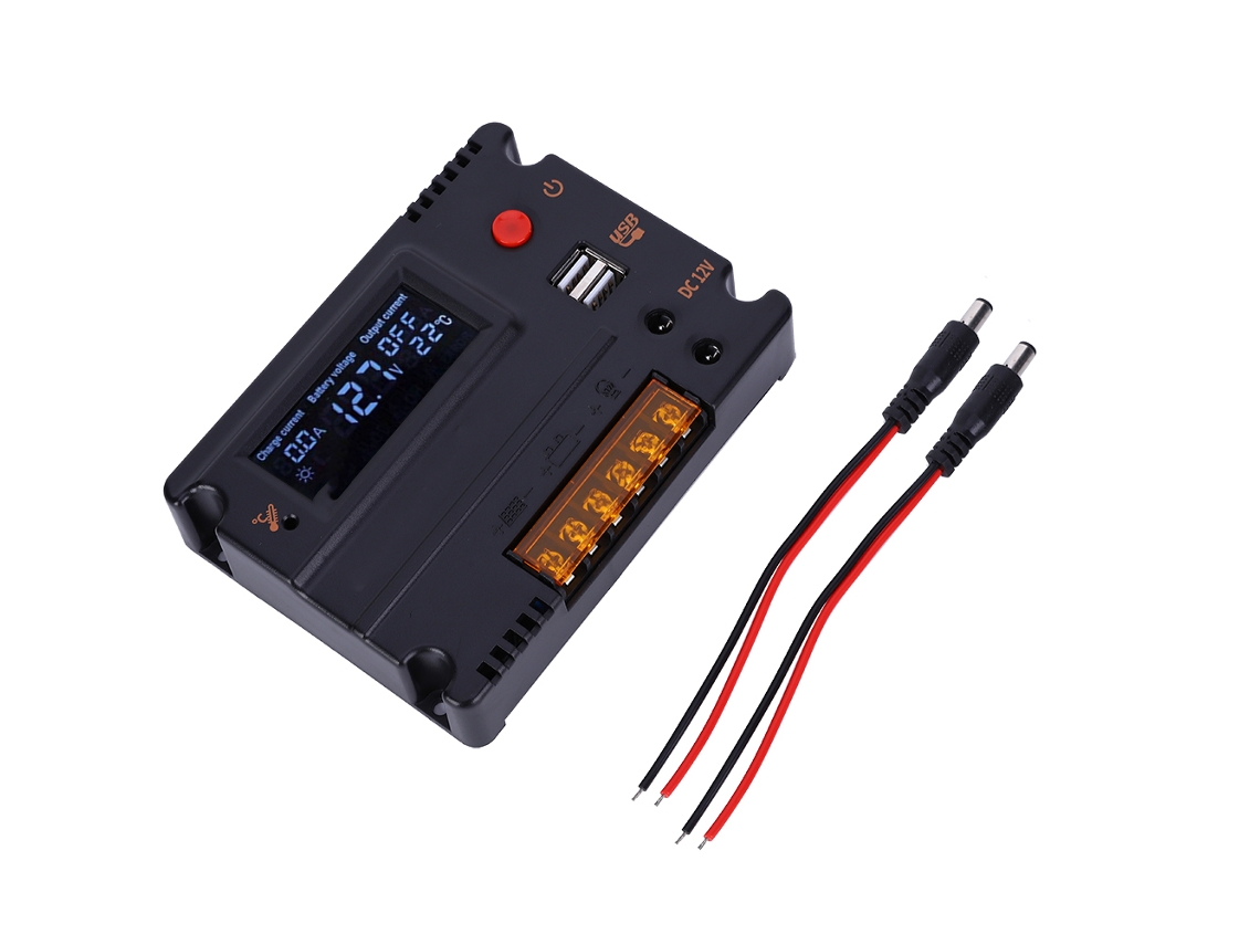Regulador De Painéis Solares 10a Lcd Para Bateria De Lítio Ferro Fosfato 4/8 Série