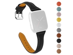 Correa de repuesto elegante de piel de vaca auténtica compatible con Fitbit Versa 2/Versa/Versa Lite/Versa Se Ly Ebike