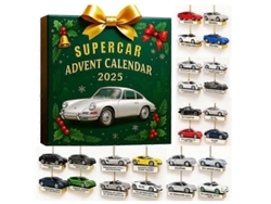 Calendario De Aventuras Con Superdeportivos, Caja Sorpresa, Decoración Para Árbol De Navidad - Dg