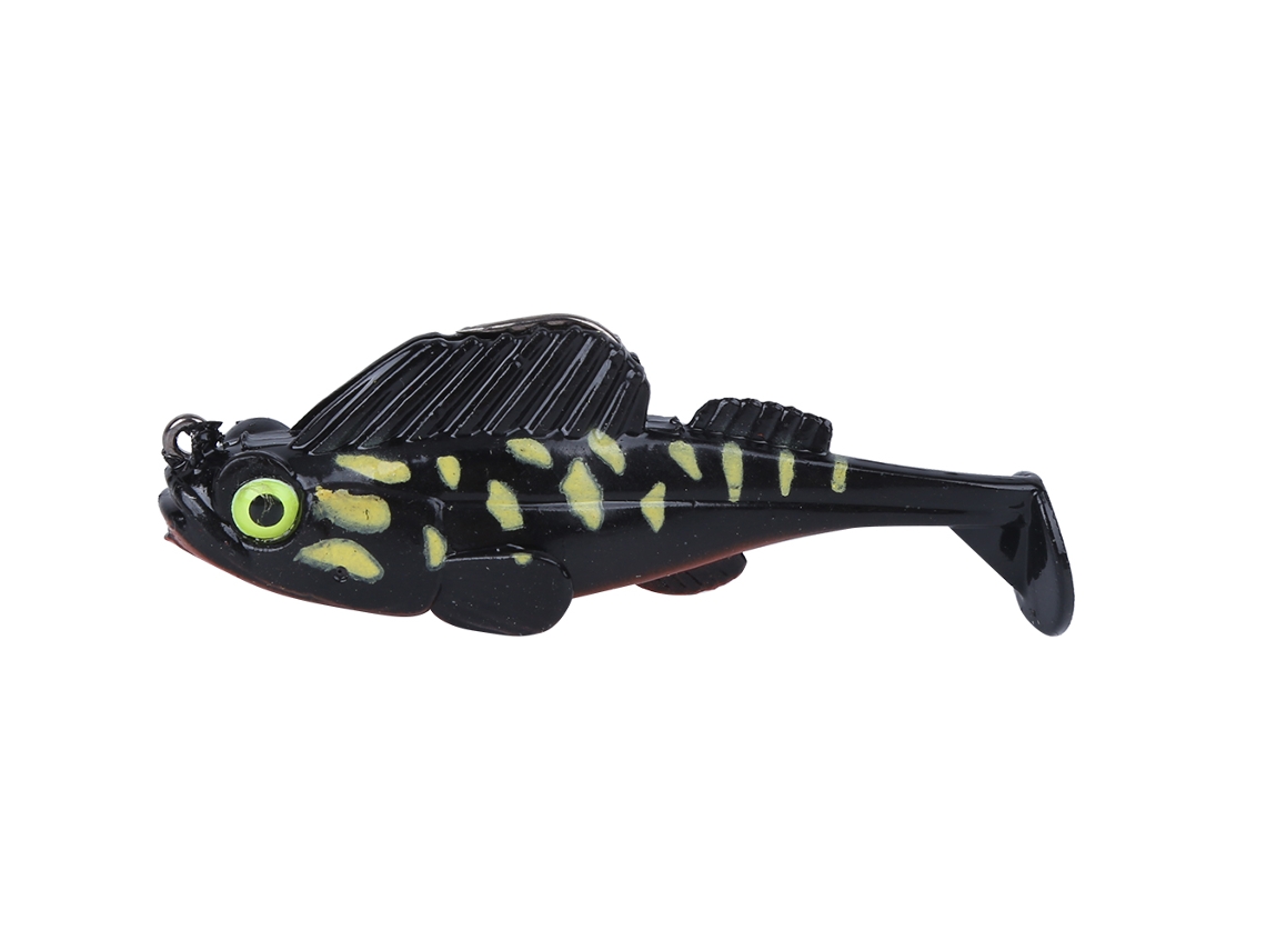 Isca Artificial De Peixe-sapo 7cm Soft Lure Bait Anti-encrochamento Pvc Com Anzol Fortalecido Para Pesca