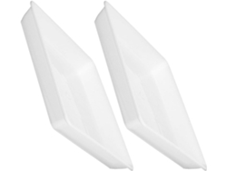 Platillos Cuadrados De Plástico De 35 Cm, Juego De 2 Bandejas De Recogida Para