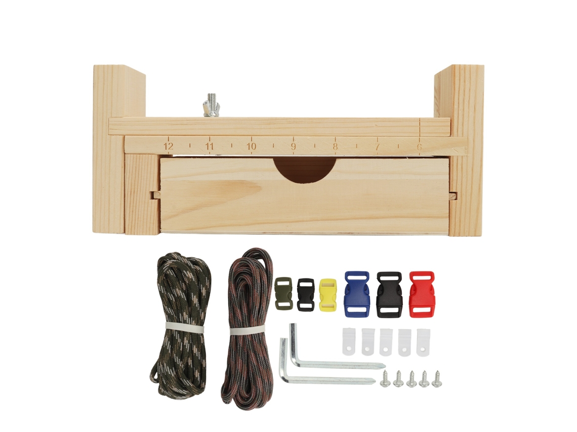 Yncm-kit De Jig Para Pulseras Madera Herramienta Tejer Manual