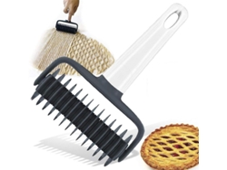Rodillo De Rejilla De Diamante Para Pizza, Pasteles, Tartas, Pan, Masa, 180 Mm, Bgx, Abs+pp