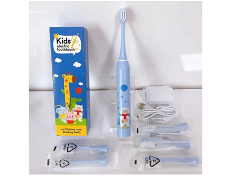 Cepillo de dientes eléctrico Cepillo de dientes rotatorio para niños HHZ Niños Ultrasonic6 Cabezales de cepillo