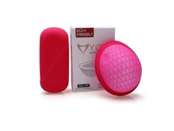 Conjunto De Copa Menstrual Reutilizable Con Estuche De Almacenamiento, Copa Menstrual De Silicona Flexible