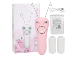 Depiladora Eléctrica De Hilo De Algodón Para Rostro Y Cuerpo Recargable Usb Rosa