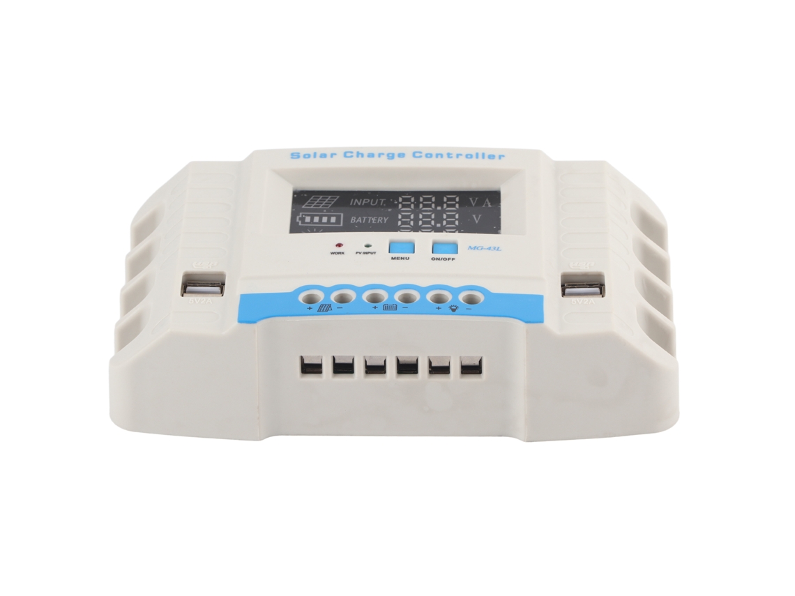 Controlador De Carga Solar De 30 A Con Pantalla Lcd Y Funciones De Protección Eléctrica Para Paneles Solares De 12 V/24 V.
