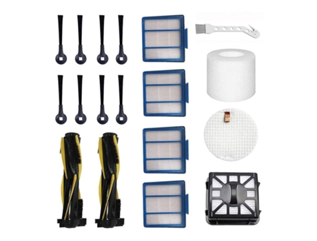 Juego de piezas de repuesto de 17 piezas Compatible con Robot aspirador Shark Iq R101Ae (Rv1001Ae),Iq R101 (Rv1001)