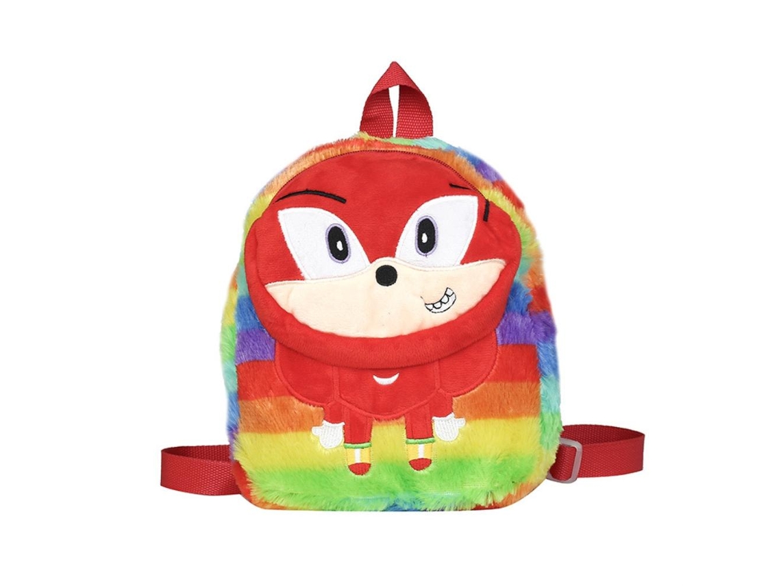 Mochila De Peluche Suave Con Diseño De Anime Para Niños Y Niñas, Tamaño 26*24*6.5cm