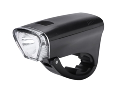 Luz Delantera De Bicicleta Faro Led Linterna De Seguridad Para Ciclismo Nocturno 3 Modos De Iluminación Alimentado Por (negro)