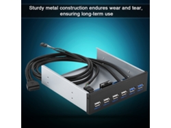 Panel Frontal Hub Usb Usb3.0 Usb2.0 6 Puertos