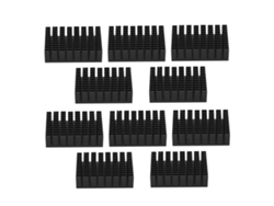 10 Piezas Disipador De Calor De Aluminio Negro Para Cpu Routers Enfriamiento P31x12x45