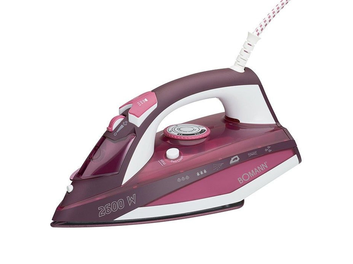 Plancha De Vapor Con 7 Funciones 2600W Bomann Db 6005 Cb Blanco/Rojo