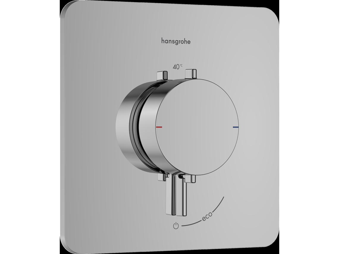 Termostato empotrado Hansgrohe Ecostat Comfort Q para 1 usuario, 33712000, color cromo