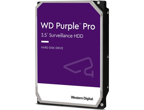 Disco Interno HDD WESTERN DIGITAL Purple Pro (18 TB - SATA - 272 MB/s)