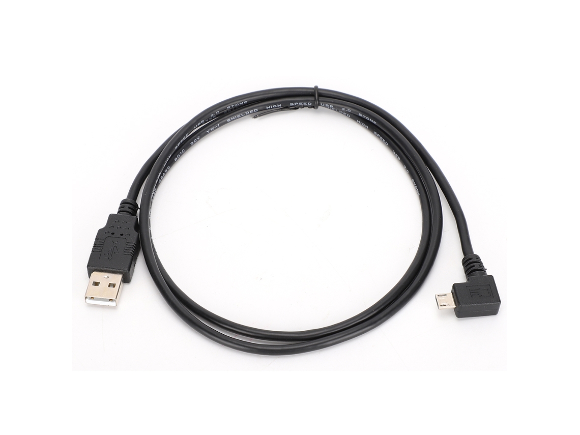 Cabo De Conexão Micro Usb Para Usb Em Ângulo Retto C0402 1m Para Transmissão De Dados E Carregamento