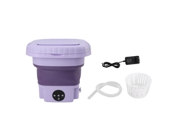 Lavadora Plegable Portátil De 11 Litros Con Tubo De Desagüe Para Caravanas, Apartamentos Y Casas Rodantes.