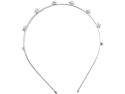 -tocado Nupcial De Metal Plateado Con Diamantes De Imitación Para Mujer, Ideal Para Una Fiesta De Bodas.