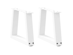 Patas Para Mesa De Comedor Forma V 2 Uds Blanco 40x(30-31,3) Cm