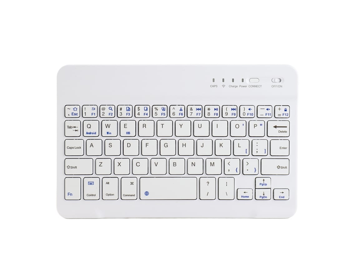 Teclado Inalámbrico De 7 Pulgadas, Compacto, Ultrafino Y Silencioso, Con Bluetooth, Para Teléfono, Tableta Y Pc.