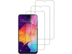 Conjunto de Protectores de Pantalla Compatíveis Protetora Dureza Fácil Instalação Qualidade para Samsung Galaxy A50 HONGWE. Vidrio Templado (3un)