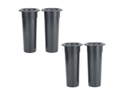 Kit con 4 conectores de ventilación para altavoces woofer de 4 a 6 pulgadas y tubos inversores con orificio de 45 mm CHABERLU