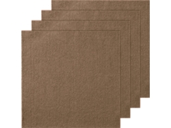 Juego de 10 Alfombras Modulares Autoadhesivas 45x45cm Marrón Oscuro Tekmaquinas