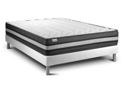 Conjunto Vital Power Zen 140 X 220 Cm Somier Blanco Kit