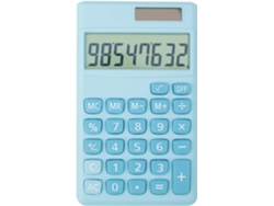 Calculadora de escritorio con pantalla LCD de 8 dígitos, funciona con pilas o energía solar, azul, HEXINYIGJLY
