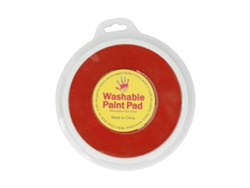 Ats-tinta Lavable Red Para Sellos Y Huellas Infantiles, Redondo Para Manualidades Scrapbooking Madera Tela