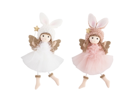 Adorno navideño, sombrero, colgante de niña, decoración de árbol de Navidad, muñeco de ángel de peluche, colgante, decoración de Navidad