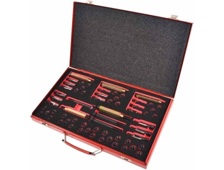 vidaXL Kit reparación rosca bujía incandescente 63 pzas M8 M9 M10 M12