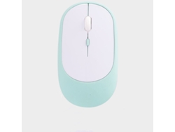 Ratón inalámbrico silencioso para juegos Yizhood, recargable, Bluetooth 2.4G, USB, para portátil, iPad y teléfono, color verde