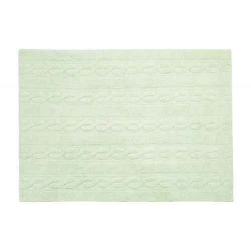 Alfombra LORENA CANALS Trenzas Soft Mint Lorena Canals (80x120 cm)