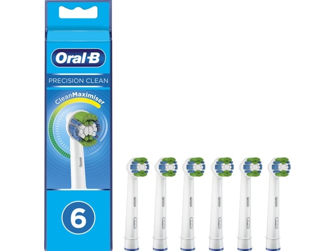 Cabezales de Recambio ORAL-B Precision Clean Blanco (6 unidades)