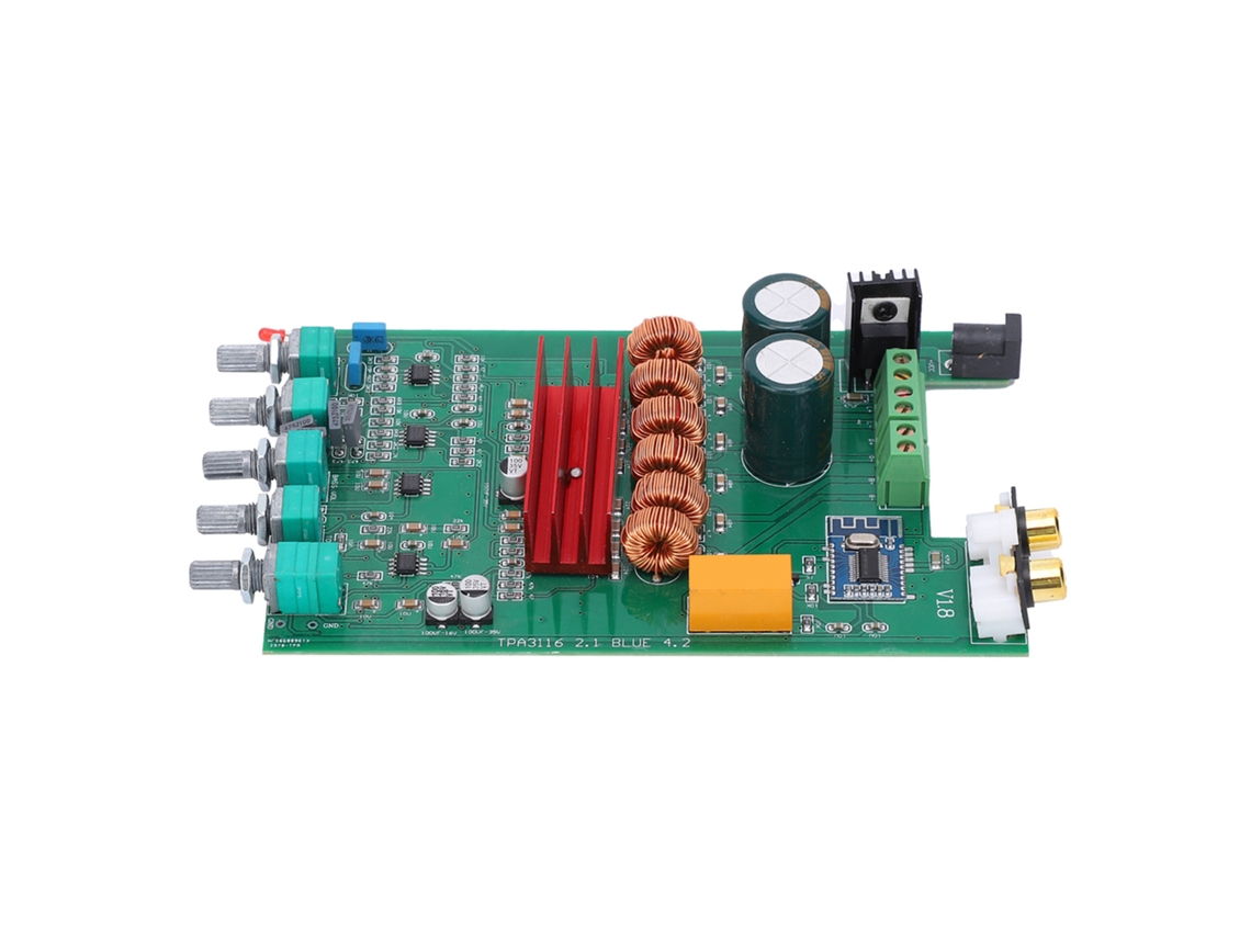 Placa Amplificador Digital Potencia 300w Bluetooth 5.0 Módulo Subwoofer Tpa3116d2 Dp1