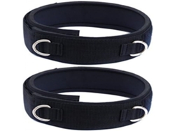 Par de correas acolchadas de neopreno para muslos, tobillos o muñecas. Accesorios de fitness.