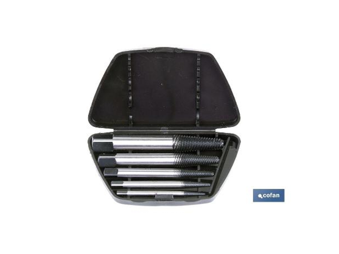 Jgo. 6 machos izquierda (extractor tornillos)