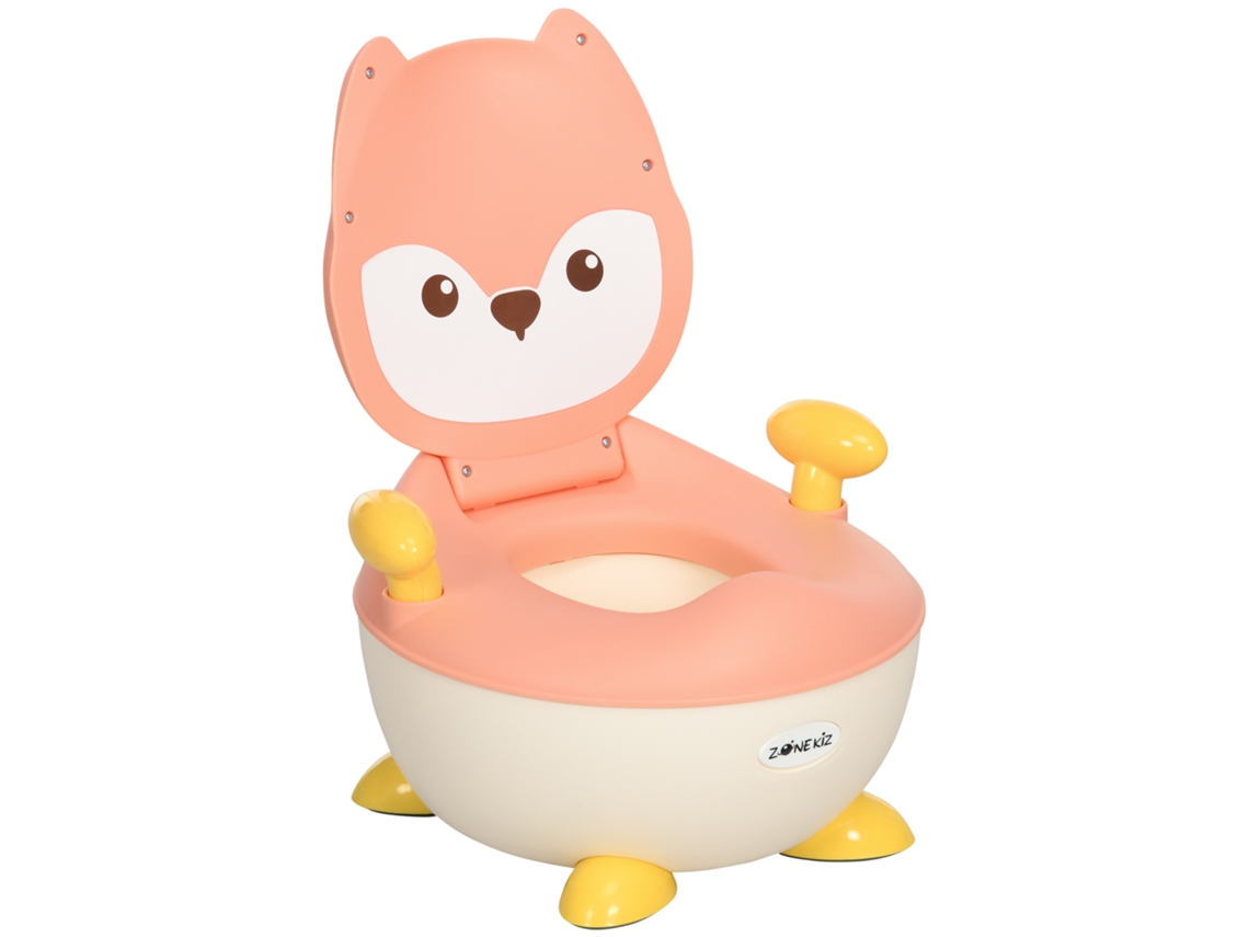 Orinal Infantil Con Respaldo Y Reposabrazos Desmontables, De 6 Meses A 3 Años, Color Rosa.