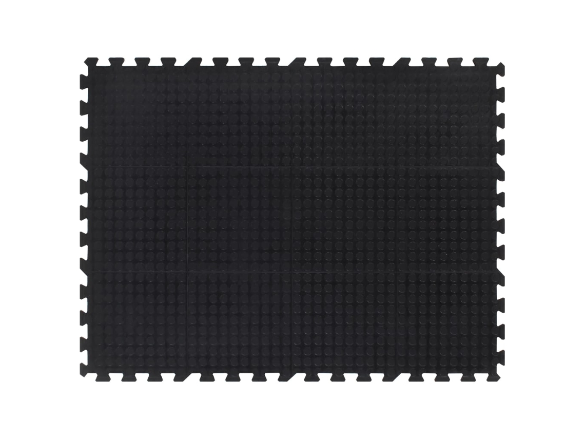 Baldosas De Goma VIDAXL Negro Caucho (120x90x1.2 cm)