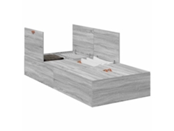 Maison Exclusive - Cama Con Almacenamiento Gris Sonoma 100 X 200 Cm