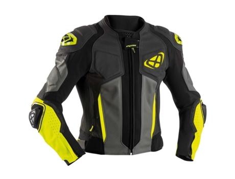 Chaqueta de Moto para Hombre IXON (3XL - Cuero - Negro)