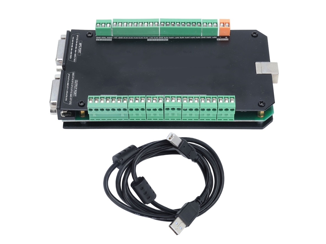 Placa De Control De Movimiento Cnc Con Interfaz Usb, Controlador De Motor Paso A Paso De 3 Ejes Con Cable.