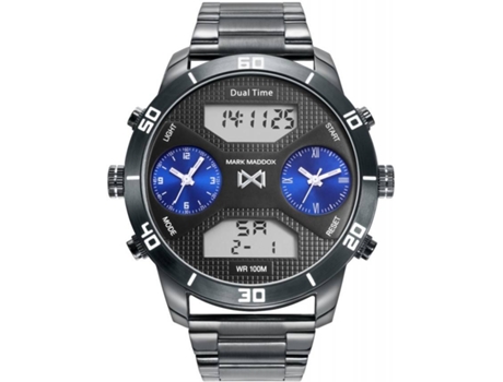 Reloj Digital MARK MADDOX Hombre (Acero - Gris)