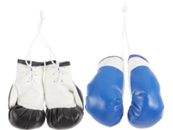 Mini Pingentes De Boxe, 2 Pares De Luvas Decorativas De Pvc Feitas À Mão Para Pendurar.