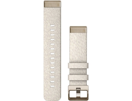 Correa GARMIN Quickfit Nailon Color Crema Hebilla Color Oro Crema (Metal)