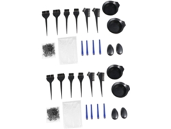 Kit Profesional De Herramientas Para Peinar El Cabello De 2 Piezas Con Tazón, Cepillo Y Peine - Juego Completo