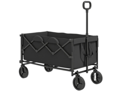 Carro Jardín Plegable Extensible 100 Kg Lona Desmontable